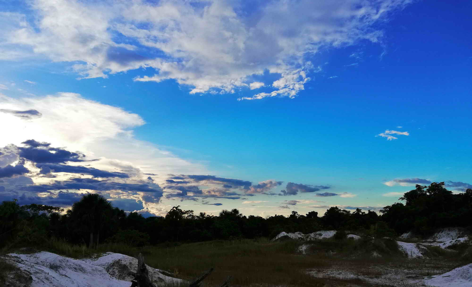 View of the sky nearby the Ayahuasca Center  Iquitos Peru